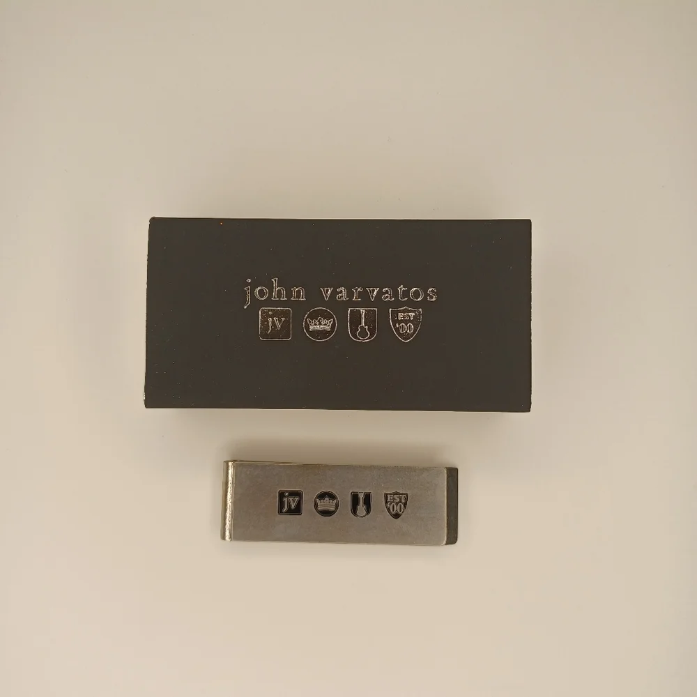 John Varvatos Hallmark Stamped Money Clip